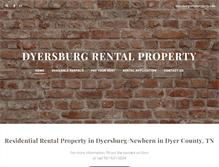 Tablet Screenshot of dyersburgrentalproperty.com